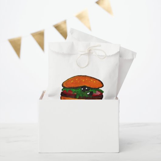 Sachets En Papier Sac de fête de burger (Fête)