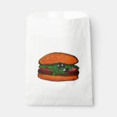 Sachets En Papier Sac de fête de burger (Devant)
