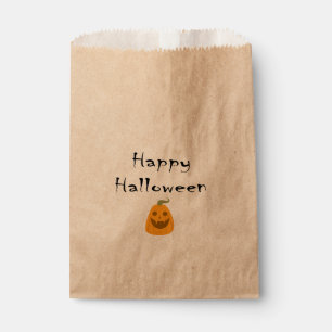 Sachets En Papier Sac de friandises pour Halloween Citrouille