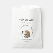 Sachets En Papier Sac de Mariage de chien Beagle simple Merci Favori (Devant)