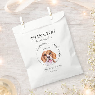 Sachets En Papier Sac de Mariage de chien Beagle simple Merci Favori