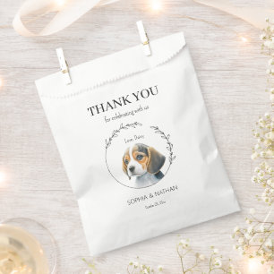 Sachets En Papier Sac de Mariage de chien Beagle simple Merci Favori