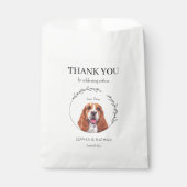 Sachets En Papier Sac de Mariage Merci simple Basset (Devant)