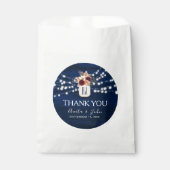 Sachets En Papier Sac de mariage préféré à cordes rustiques (Devant)