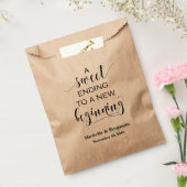 Sachets En Papier Sac de mariage préféré - fin douce à nouveau début (Scellé)