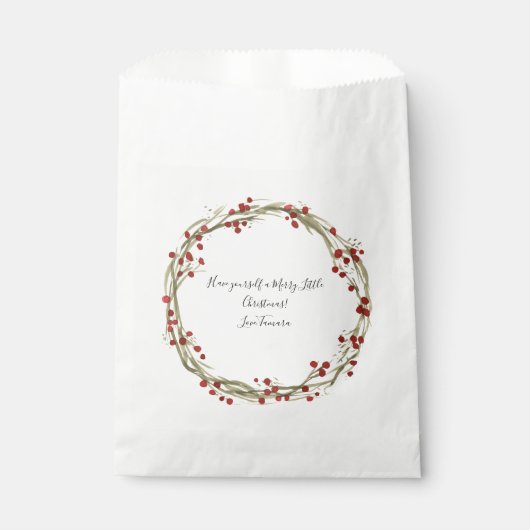 Sachets En Papier Sac de Noël personnalisé (Devant)