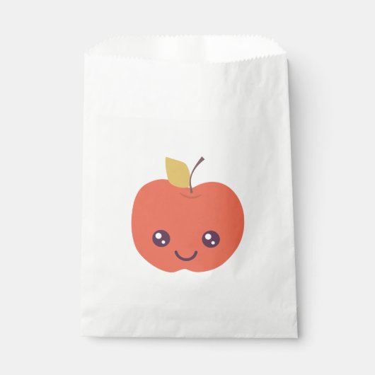 Sachets En Papier Sac de préférence à la pomme mignon (Devant)