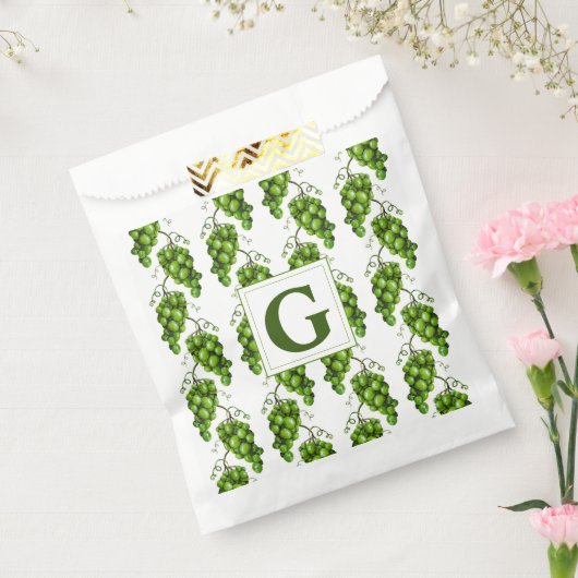 Sachets En Papier Sac de préférence aux raisins verts (Scellé)