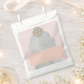 Sachets En Papier Sac de préférence blanc personnalisé (Coupé)