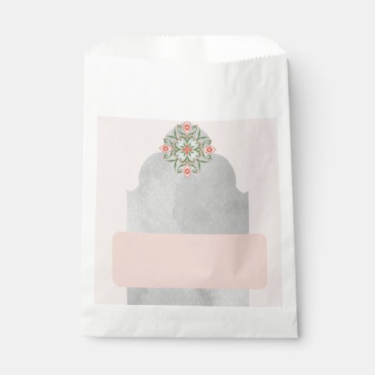 Sachets En Papier Sac de préférence blanc personnalisé (Devant)