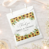 Sachets En Papier Sac de préférence de mariage de tournesol (Coupé)