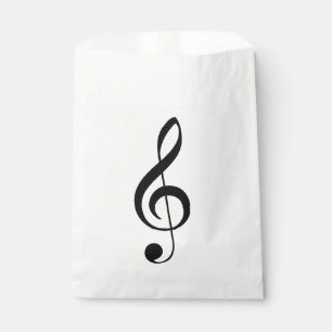 Sachets En Papier Sac de préférence musical de Clé de fer