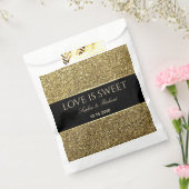 Sachets En Papier Sac de préférence Noir Noir Or (Scellé)