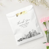 Sachets En Papier Sac de préférence personnalisé Mariage de Mesa Sky (Scellé)