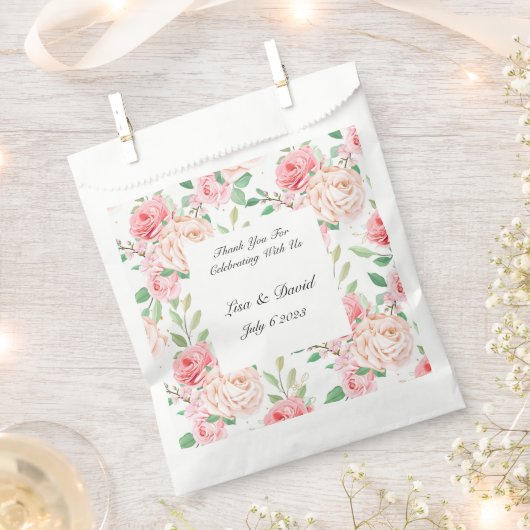 Sachets En Papier Sac de préférence pour traitement mariage (Coupé)
