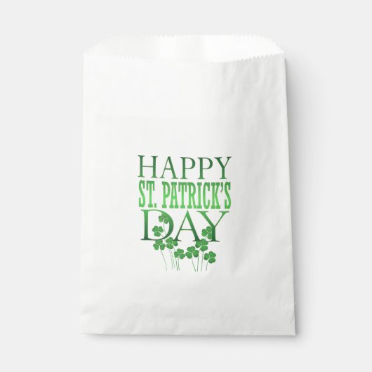 Sachets En Papier Sac de préférence Saint-Patrick (Devant)