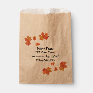 Sachets En Papier Sac de produits Feuilles d'érable