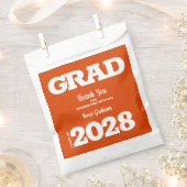 Sachets En Papier Sac de promotion orange et blanc (Coupé)