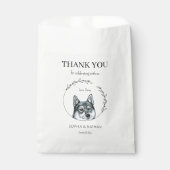 Sachets En Papier Sac de remerciement de mariage simple Husky (Devant)