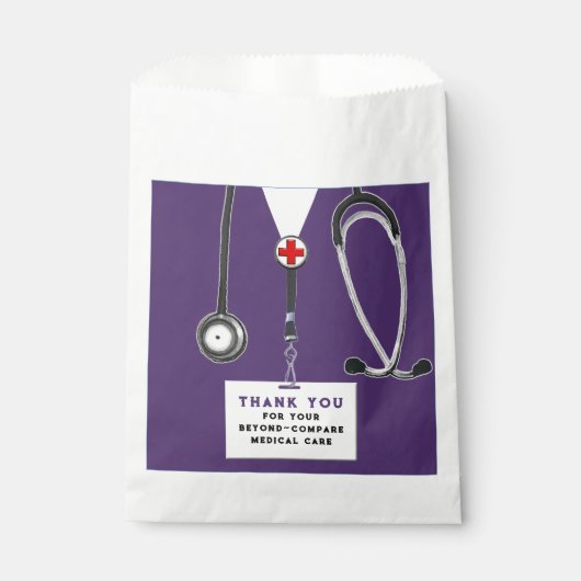 Sachets En Papier Sac de remerciement pour infirmière (Devant)