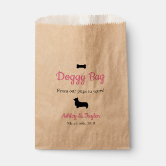 Sachets En Papier Sac de traitement pour chien en papier mariage