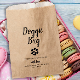 Sachets En Papier Sac Doggie Biscuit Bar Chien Traite Mariage Faveur