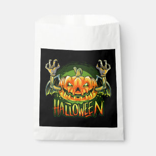 Sachets En Papier Sac éffrayant Halloween Citrouille Favoriser