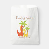 Sachets En Papier Sac en Merci Dino personnalisé pour fête d'anniver (Devant)