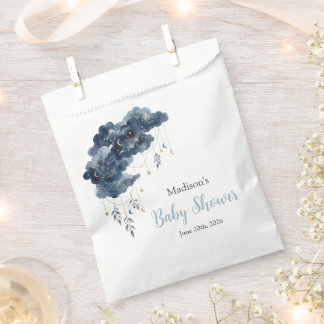 Sachets En Papier Sac en papier aquarelle de la marine céleste pour