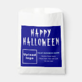 Sachets En Papier Sac en papier Arrière - plan bleu Halloween (Devant)