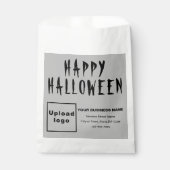 Sachets En Papier Sac en papier Arrière - plan gris Halloween (Devant)