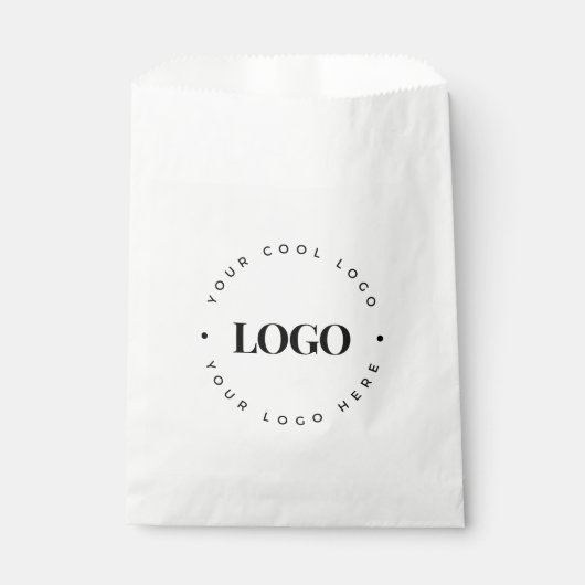 Sachets En Papier Sac en papier blanc circulaire personnalisé (Devant)