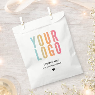 Sachets En Papier Sac en papier blanc pour logo d'entreprise promoti