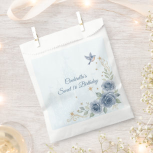 Sachets En Papier Sac en papier Cinderella bleu poussiéreux pour les