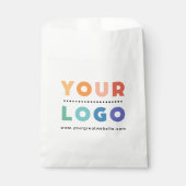 Sachets En Papier Sac en papier promotionnel personnalisé Logo d'ent (Devant)
