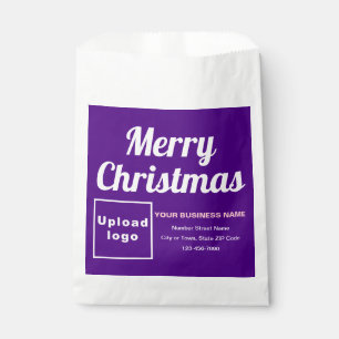 Sachets En Papier Sac en papier violet pour entreprise de Noël
