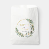 Sachets En Papier Sac Faveur de mariage floral Hoop (Devant)