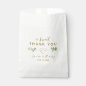 Sachets En Papier Sac Faveur Mariage Eucalyptus (Devant)