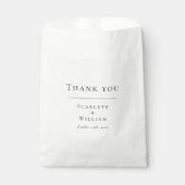 Sachets En Papier Sac Faveur Mariage Simple Moderne (Devant)