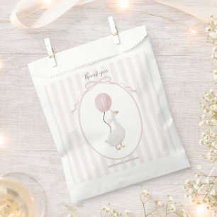 Sachets En Papier Sac Faveur Oie Silly Rose
