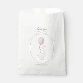 Sachets En Papier Sac Faveur Oie Silly Rose (Devant)