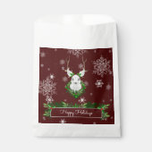 Sachets En Papier Sac Faveur Red Reindeer (Devant)