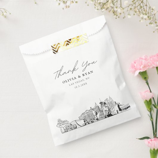 Sachets En Papier Sac Favonalized Mariage Las Vegas (Scellé)