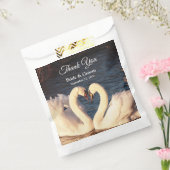 Sachets En Papier Sac Favour mariage des cygnes blancs (Scellé)