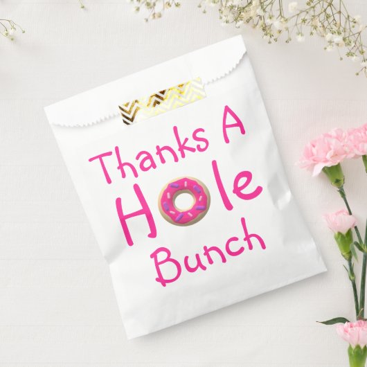 Sachets En Papier Sac Favour Merci Donut Party (Scellé)