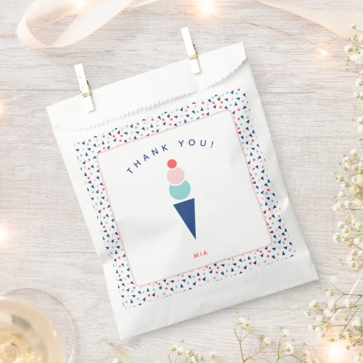 Sachets En Papier Sac Fête Personnalisée Faveur Enfant en bleu et ro (Coupé)