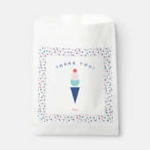 Sachets En Papier Sac Fête Personnalisée Faveur Enfant en bleu et ro (Devant)