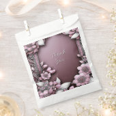 Sachets En Papier Sac Fleur Rose Faveur (Coupé)