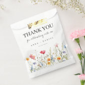 Sachets En Papier Sac Fleur sauvage de mariage d'aquarelle Favor (Scellé)