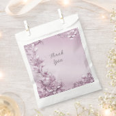 Sachets En Papier Sac Foliage Rose Floral Favoriser (Coupé)